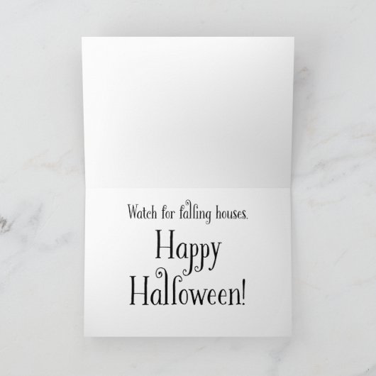 Witch Halloween Kaart (Binnen)