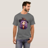 Witch Halloween meisje T-shirt (Voorkant volledig)