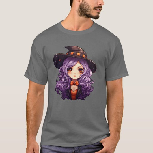 Witch Halloween meisje T-shirt (Voorkant)