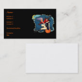 Witch Halloween met rode haren Visitekaartje (Voorkant / Achterkant)