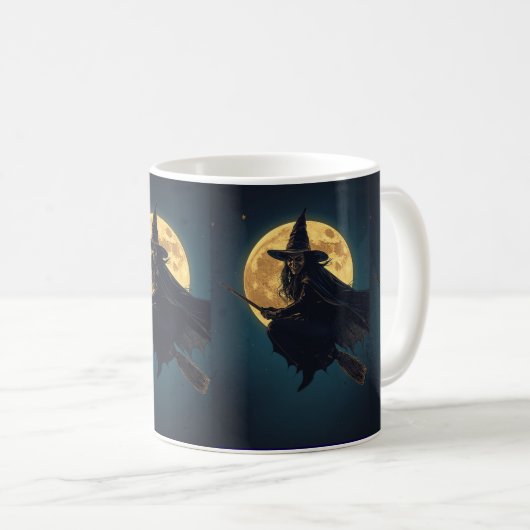 Witch Halloween Mok – Spooky Coffee Cup Gift (Voorkant rechts)