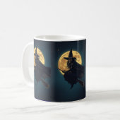 Witch Halloween Mok – Spooky Coffee Cup Gift (Voorkant links)