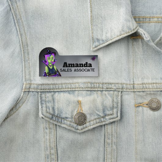 Witch Halloween Naamplaatje (In situ)