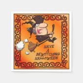 Witch Halloween Napkins slaan Servetten (Voorkant)