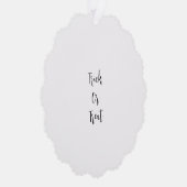 Witch halloween Oktober slecht goed voeg naam eenv Ornament Kaart (Rechts)