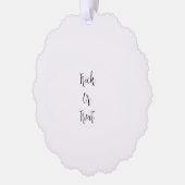 Witch halloween Oktober slecht goed voeg naam eenv Ornament Kaart (Links)