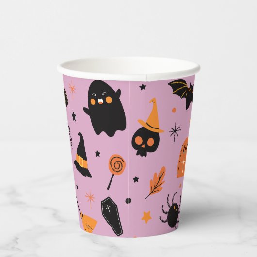 Witch Halloween Papieren Bekers (Rechts)