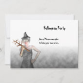 Witch - Halloween Party Invitation Kaart (Voorkant)