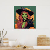 Witch - Halloween Print (Keuken)