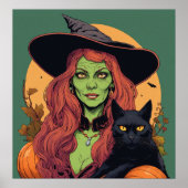 Witch - Halloween Print (Voorkant)