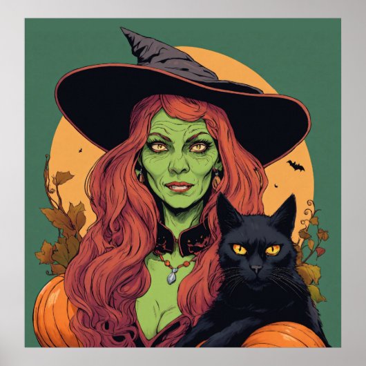 Witch - Halloween Print (Voorkant)