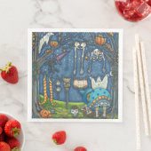 WITCH HANGT HAAR ZWARTE KAT, GHOST, SKELLY LAUNDRY SERVET (Insitu)