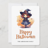 Witch Happy Halloween Kaart (Voorkant)