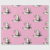 Witch Hat Pink Cadeaupapier (Vlak)