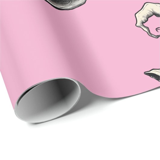 Witch Hat Pink Cadeaupapier (Rol Hoek)