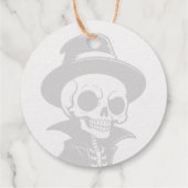 Witch Hat Skeleton Bedankjes Labels (Achterkant)