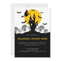 Witch Haunted House Oranje en zwarte Halloween Par