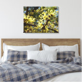 Witch Hazel Flowers Canvas Afdruk (Insitu (Slaapkamer))