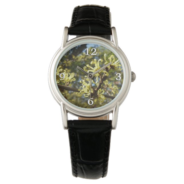 Witch Hazel Flowers Horloge (Voorkant)