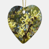 Witch Hazel Flowers Keramisch Ornament (Links)