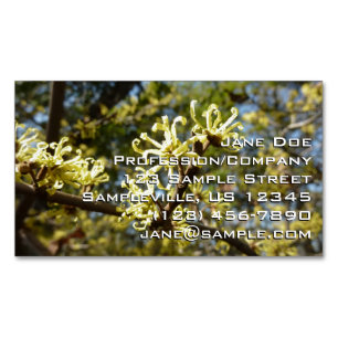 Witch Hazel Flowers Magnetisch Visitekaartje