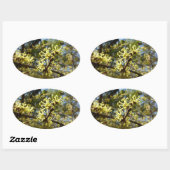 Witch Hazel Flowers Ovale Sticker (Vel)
