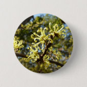 Witch Hazel Flowers Ronde Button 5,7 Cm (Voorkant)