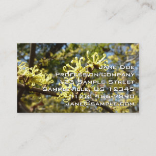 Witch Hazel Flowers Visitekaartje