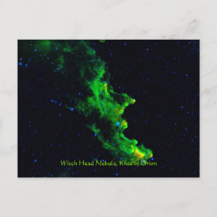 Witch Head Nebula afbeelding voor diepruimteastron Briefkaart
