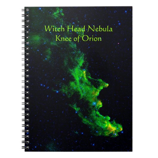 Witch Head Nebula afbeelding voor diepruimteastron Notitieboek (Voorkant)
