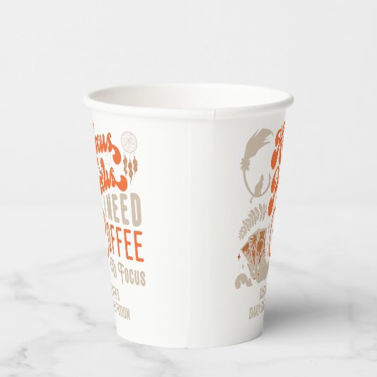 Witch Hocus Pocus Koffie Focus Potion Halloween Papieren Bekers (Rechts)