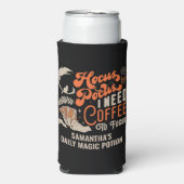 Witch Hocus Pocus Koffie Focus Potion Halloween Seltzer Blikjeskoeler (Seltzer Voorkant)