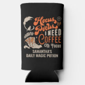 Witch Hocus Pocus Koffie Focus Potion Halloween Seltzer Blikjeskoeler (Achterkant)