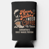 Witch Hocus Pocus Koffie Focus Potion Halloween Seltzer Blikjeskoeler (Voorkant)