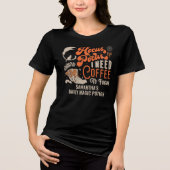 Witch Hocus Pocus Koffie om foto Halloween te focu Tri-Blend Shirt (Voorkant)