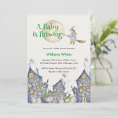 Witch House Cauldron Baby is Brouwen Douche Kaart (Staand voorkant)