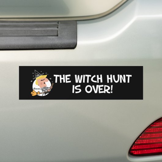 Witch Hunt anti Trump bumsticker Bumpersticker (Op auto)
