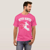 Witch Hunter Grappig Feest Halloween T-shirt (Voorkant volledig)