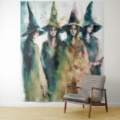 Witch illustratie #1 wandkleed (In situ)