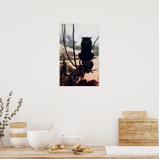 Witch in Cat Form Poster (Keuken)