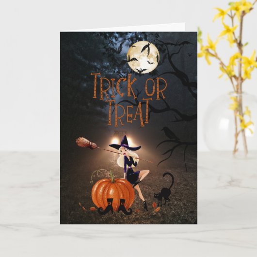 Witch in Forest 2 Kaart (Gele Bloem)