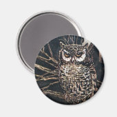 Witch in Owl Form Magneet (Voorkant / Achterkant)