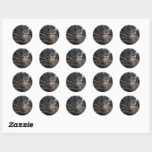 Witch in Owl Form Ronde Sticker (Vel)