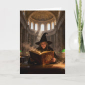 Witch in the Library Blank Inside All Occasions Kaart (Voorkant)