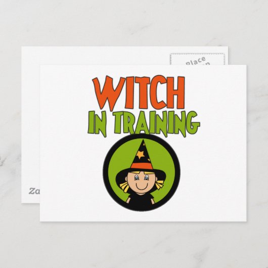 Witch in Training T-shirts en cadeautjes Briefkaart (Voorkant / Achterkant)