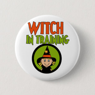 Witch in Training T-shirts en cadeautjes Ronde Button 5,7 Cm