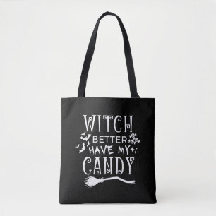 Witch kan beter mijn Snoep Canvas tas hebben