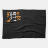 Witch kan beter mijn Snoep Halloween hebben Theedoek (Horizontaal)
