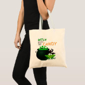 Witch kan beter mijn Snoep Halloween hebben Tote Bag (Voorkant (product))