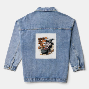 Witch kan beter mijn Snoep hebben Denim Jacket